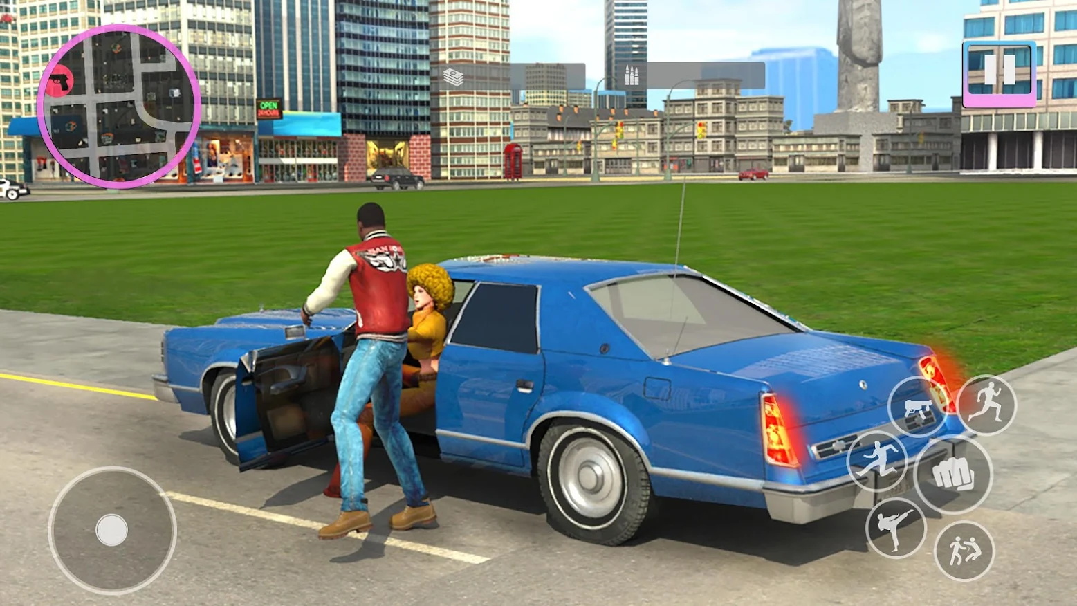 城市自由开车犯罪游戏手机联机版（Grand Gangster Crime Game） v2.0.4截图2