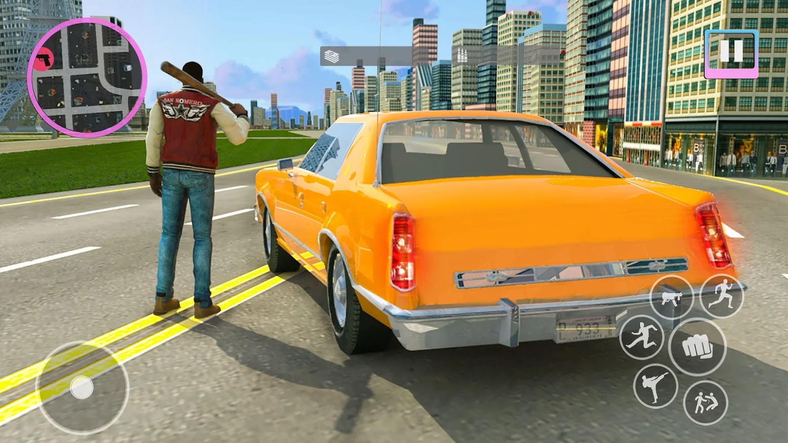 城市自由开车犯罪游戏手机联机版（Grand Gangster Crime Game） v2.0.4截图4