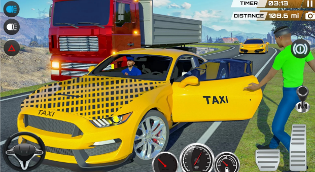 城市出租车司机驾驶模拟器游戏安卓版（Off road Taxi Simulator） v1.0截图1