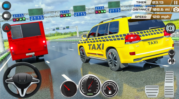 城市出租车司机驾驶模拟器游戏安卓版（Off road Taxi Simulator） v1.0截图2