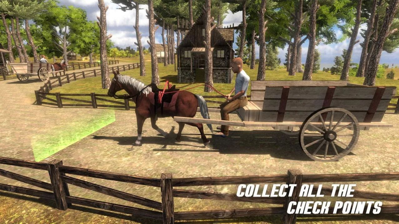自由骑马模拟器游戏安卓手机版（Horse Cart Carriage Farming Transport Simulator 3D） v2.5.2截图2