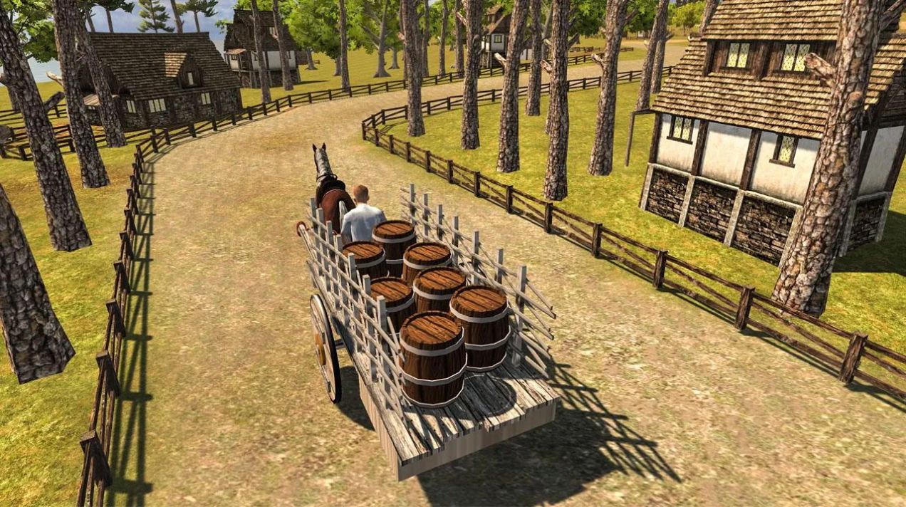 自由骑马模拟器游戏安卓手机版（Horse Cart Carriage Farming Transport Simulator 3D） v2.5.2截图3